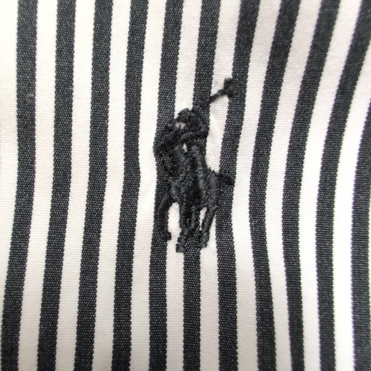 Chemise Ralph Lauren M Noire Rayures Custom Fit Button Down Shirt