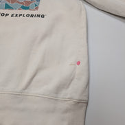 The North Face Sweat à Capuche Blanc - Grand Logo Carré au Dos - Taille XL Femme