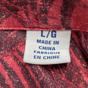 Chemise hawaïenne soie rouge Tommy Bahama Red Wisconsin taille L