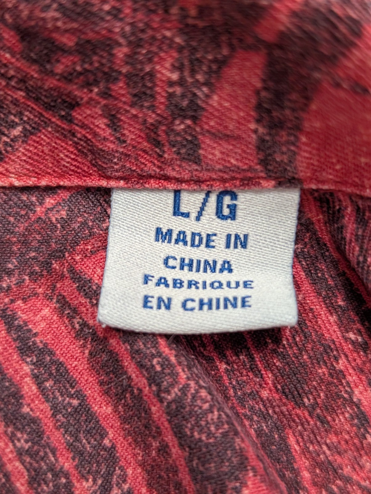 Chemise hawaïenne soie rouge Tommy Bahama Red Wisconsin taille L