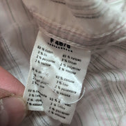 Chemise Lacoste 2XL rose pâle gaufrée manches courtes logo brodé