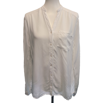 Chemise Terranova Femme Taille XL Blanche 100% Viscose Neuve Sans Étiquette