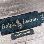 Chemise Ralph Lauren L Lilas Oxford Custom Fit Shirt Button Down Manches Longues