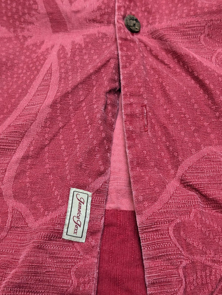 Chemise Hawaïenne Jamaica Jaxx Rouge Foncé 100% Soie - Taille L/XL