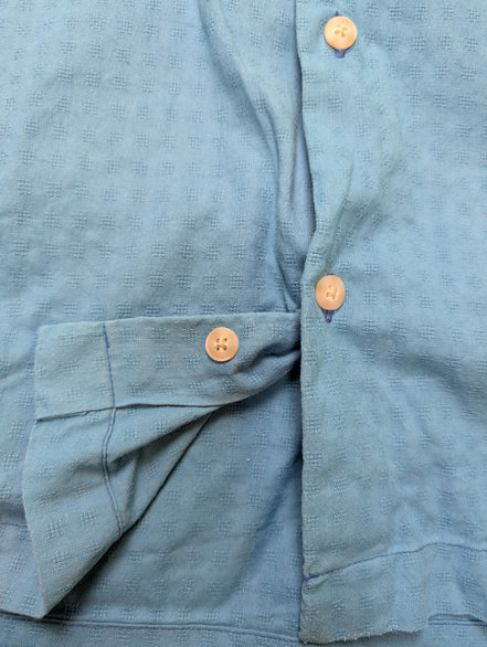 Chemise manches courtes Dockers bleu turquoise à motifs gaufrés taille XL Homme