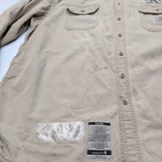 Chemise Carhartt FR 2XL Ignifugée Beige Broderie Entreprise Workwear