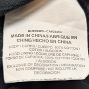 Sweat Fin à Capuche Nike Noir - Logo Brodé Blanc - Taille M Homme