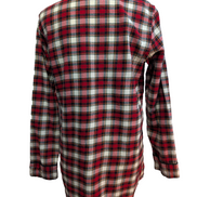 Chemise de Pyjama Femme Lauren Ralph Lauren S Flanelle Rouge Carreaux Shirt
