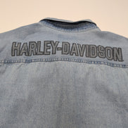 Chemise Harley Davidson Jean XL Dos Imprimé Vintage 100% Coton