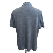 Polo Ralph Lauren Homme XL Bleu Chinée Logo Bleu Marine Polo Manches Courtes