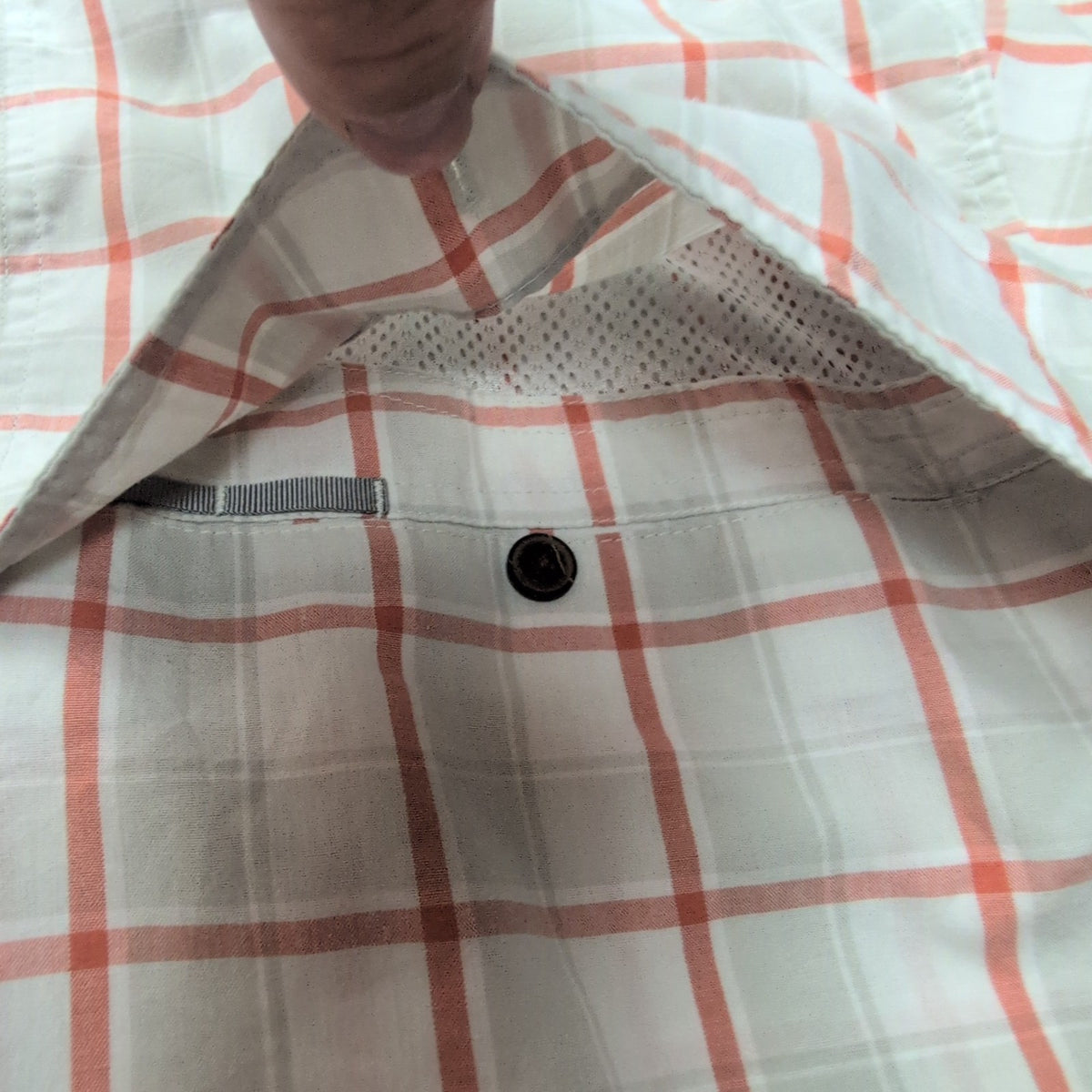 Chemise Patagonia XL grise carreaux bio coton pêche manches longues
