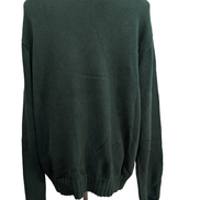Pull POLO RALPH LAUREN Homme XL Vert Forêt Grosse Maille Logo Marine Vintage