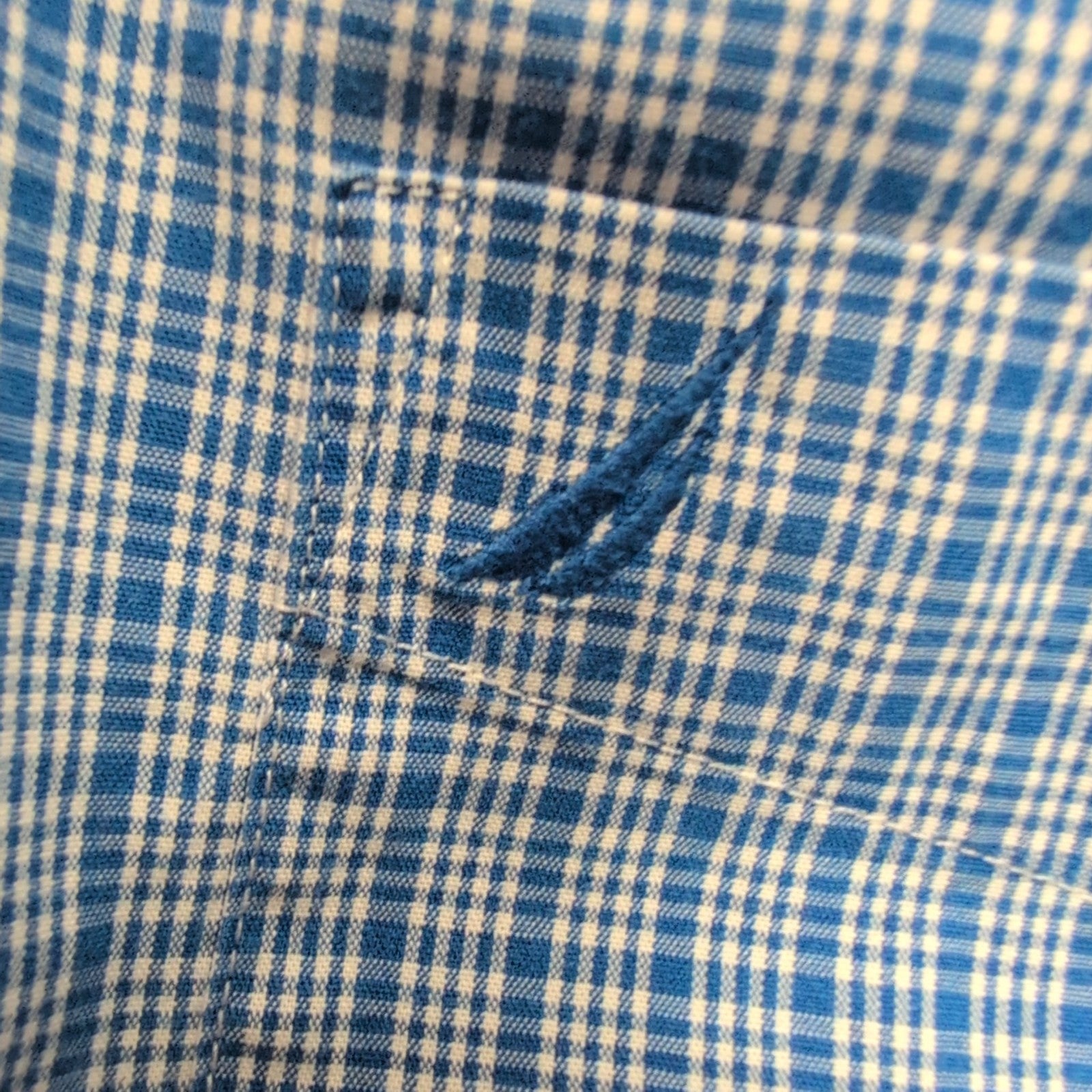 Chemise Nautica Bleue À Carreaux Manches Longues Taille L