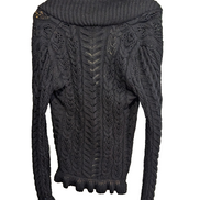 Gilet Lauren Ralph Lauren Femme S Noir Coton Maille Torsadée Cardigan