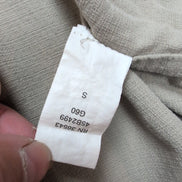 Chemise hawaïenne IZOD M crème motif géométrique 100% soie manches courtes