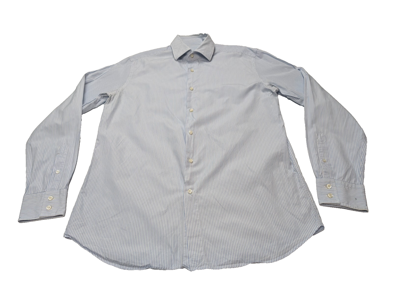 Chemise Hugo Boss bleu à rayures taille M/L #266m