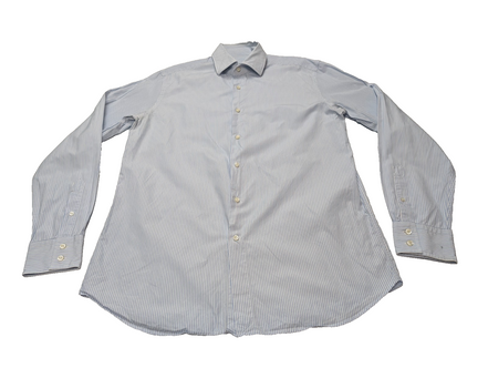 Chemise Hugo Boss bleu à rayures taille M/L #266m