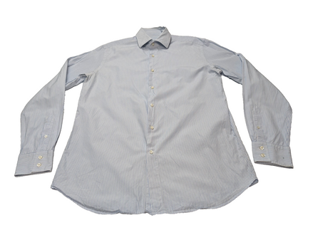 Chemise Hugo Boss bleu à rayures taille M/L #266m