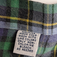 Ralph Lauren Chemise Homme M Vert Bleu Carreaux Flanelle Légère Blake