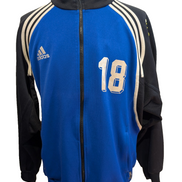 Veste de survêtement Adidas Bleue Taille XL (Mesures réelles)