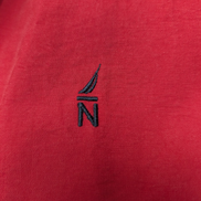NAUTICA Veste Imperméable Coupe-Vent XXL Rouge Logo Brodé | 315BSR