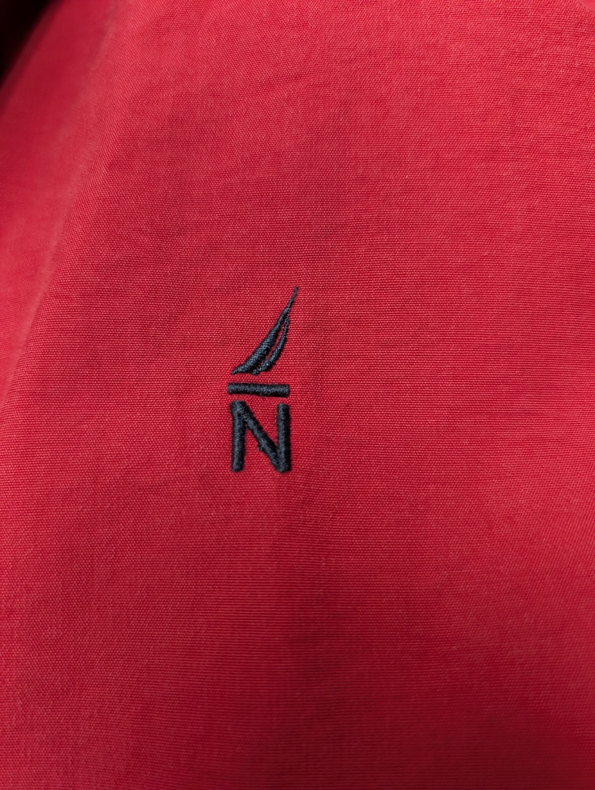NAUTICA Veste Imperméable Coupe-Vent XXL Rouge Logo Brodé | 315BSR