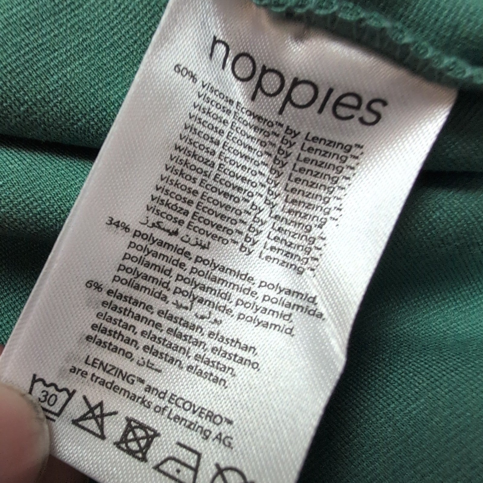Robe Noppies M Verte Manches Longues Stretch Neuve Étiquette