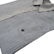Chemise Beverly Hills Polo Club bleu petits carreaux taille L #114msch