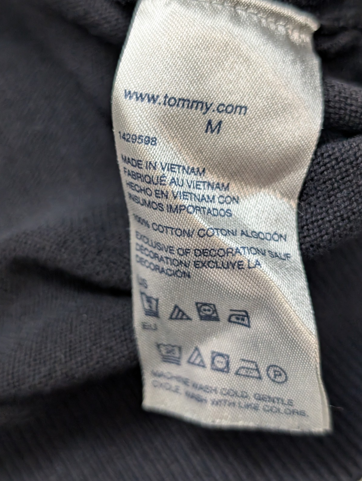 Pull Tommy Hilfiger Homme Col Rond Noir Profond - Taille M