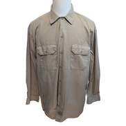 Chemise Dickies L Beige Workwear 65% Polyester 35% Coton Manches Longues