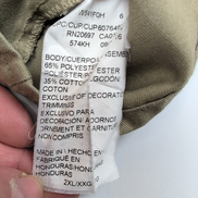 Chemise Dickies Workwear Beige 2XL Manches Longues Poche Taille XXL