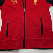 Veste zippée Polo Ralph Lauren M rouge noir Big Pony logo doré n°8
