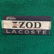 Gilet IZOD LACOSTE Vintage Cardigan Vert Boutonné Taille S Rare Homme