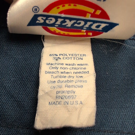Chemise Dickies Made in USA XL XXL Bleu Marine Workwear Poches