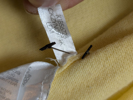 Pull Calvin Klein Jaune Col Roulé à Cordon & Poches - Taille L/XL