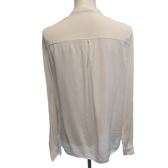 Chemise Terranova Femme Taille XL Blanche 100% Viscose Neuve Sans Étiquette
