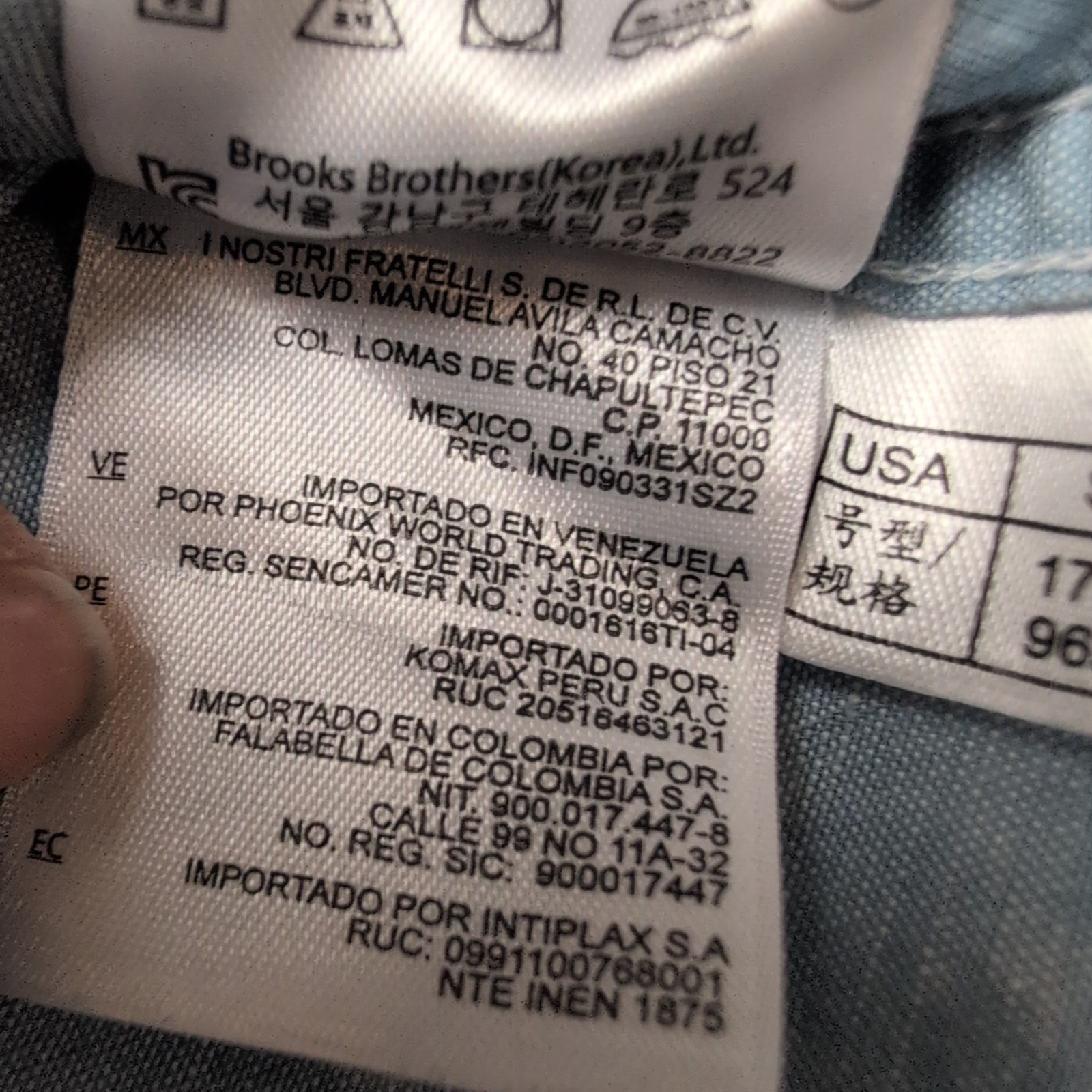 Chemise Brooks Brothers Vintage S Lin Coton Bleu 2 Poches USA manches longues