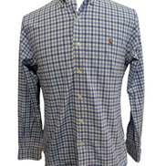 Chemise Ralph Lauren Slim Fit Stretch Manches Longues Oxford Bleu M
