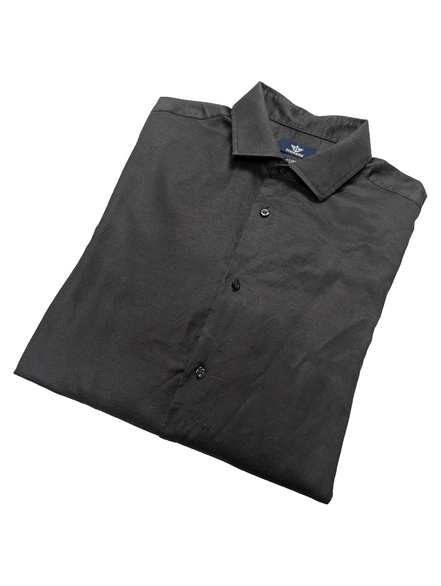 Chemise Dockers noire unie taille L manches longues homme