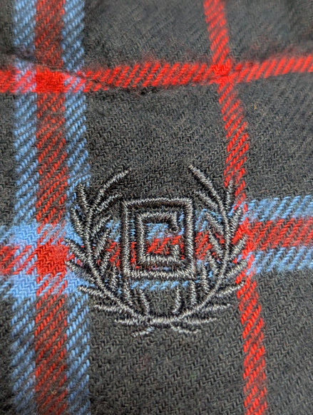 🌲 CHEMISE FLANELLE PERFORMANCE CHAPS L (G) CARREAUX ROUGE BLEU LOGO BRODÉ