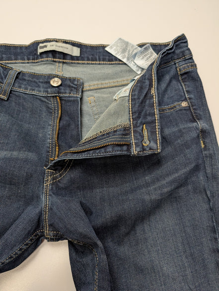 Jean Levi's 518 Femme Bleu Super Low Bootcut Flare W31 L32 Vintage