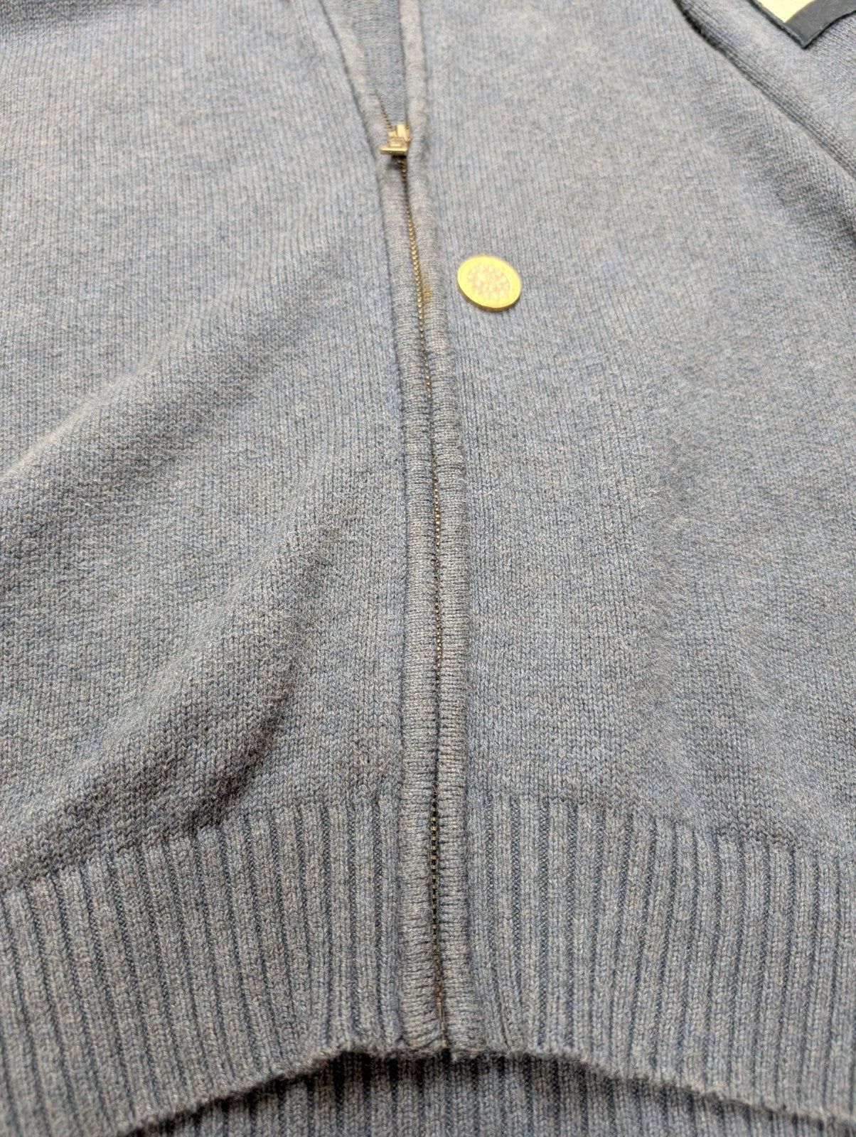Gilet zippé Tommy Hilfiger vintage bleu homme taille M