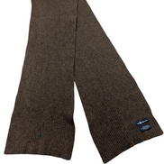 Écharpe Polo Ralph Lauren Marron Côtelée Laine d'Agneau & Angora