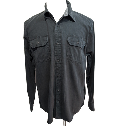 Chemise Wrangler Noire Vintage Comfort Flex avec Poches manches longues Taille L