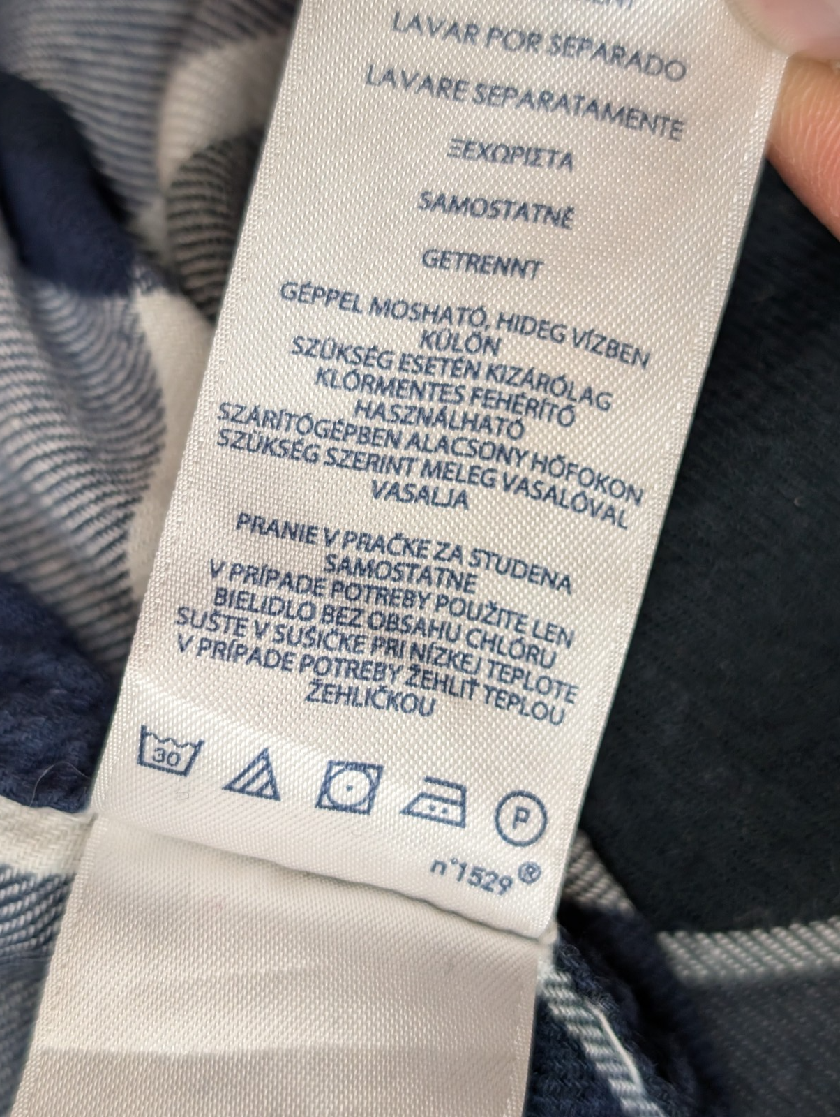 🌲 CHEMISE FLANELLE PERFORMANCE CHAPS M (G) CARREAUX BLEU MARINE NOIR LOGO BRODÉ