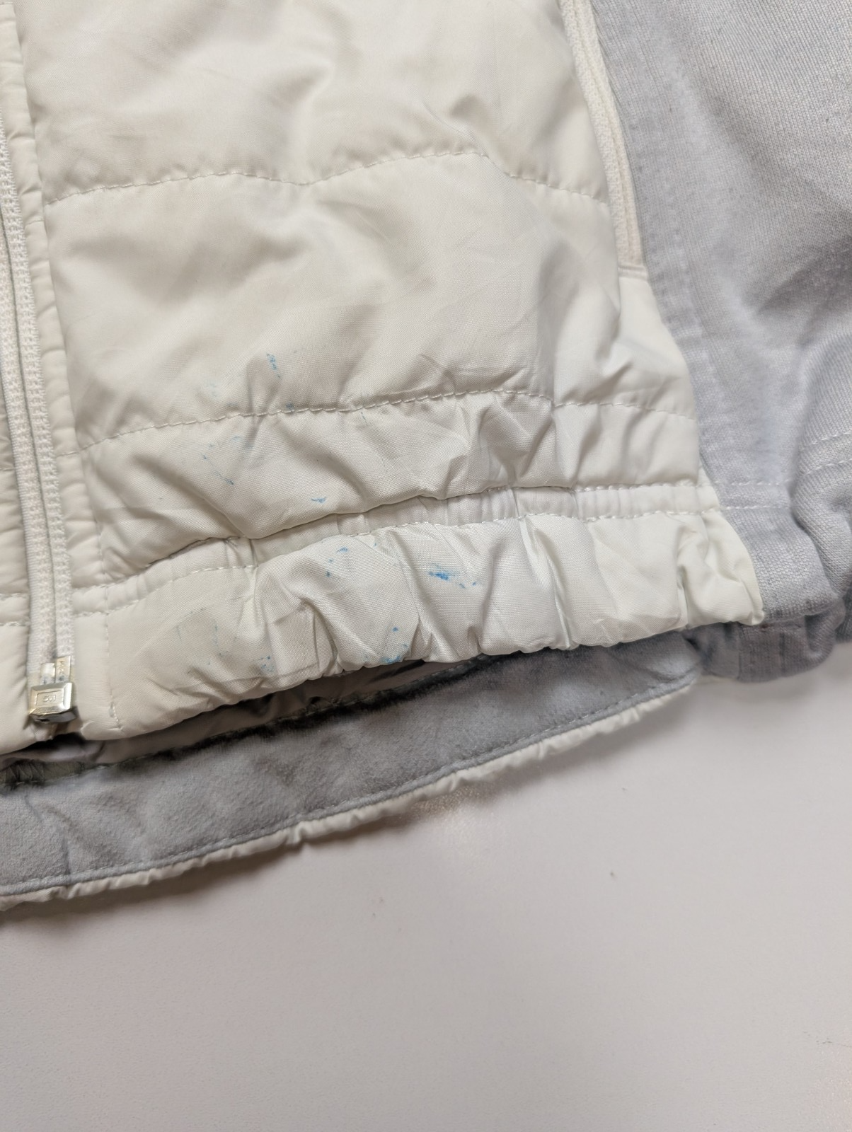 este Doudoune The North Face Femme Blanc & Gris Outdoor - Taille S