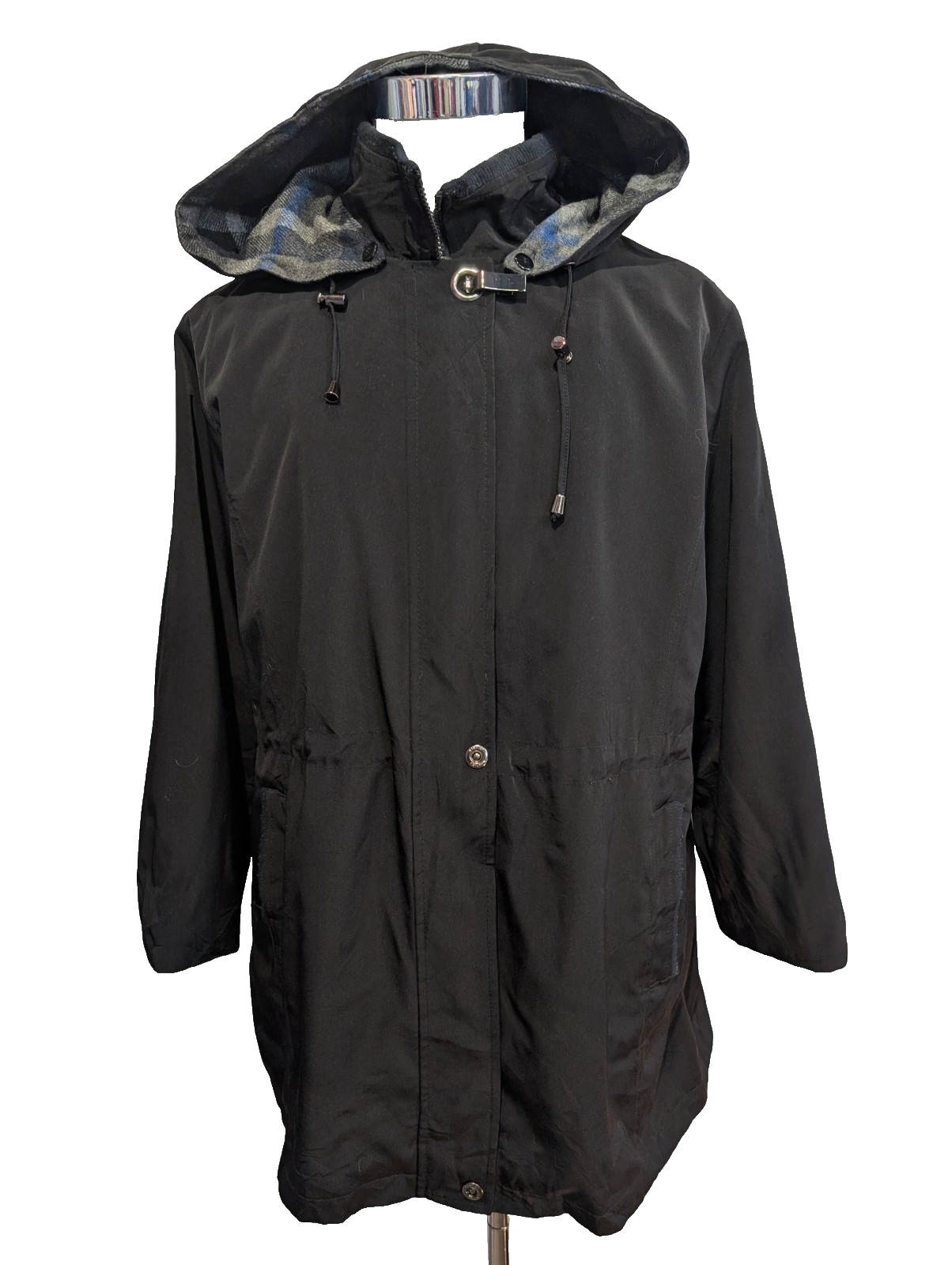 NAUTICA Parka Manteau Long Femme XL Noir Doublure Amovible 3-en-1 | 324BSR