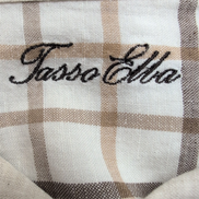 Chemise Tasso Elba XL Beige 100% Lin Manches Longues Poche