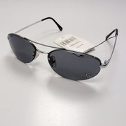 Lunettes de soleil Y2K Branche fine Métal Chromé Ovale Strass Cœur