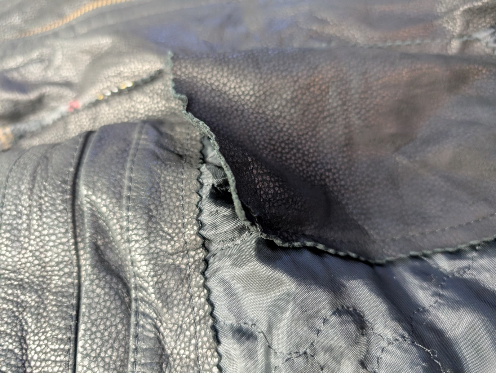 Manteau cuir noir mi-long Isik Leder taille XXL #9c